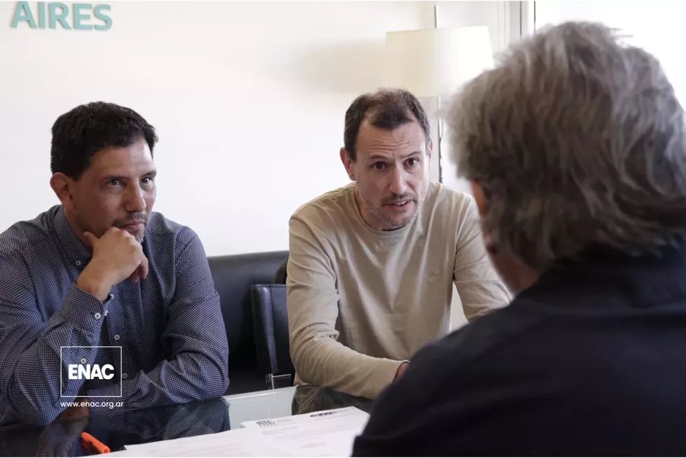 ENAC con el Ministro de Trabajo Bonaerense, Walter Correa
