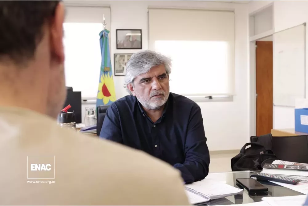 ENAC con el Ministro de Trabajo Bonaerense, Walter Correa