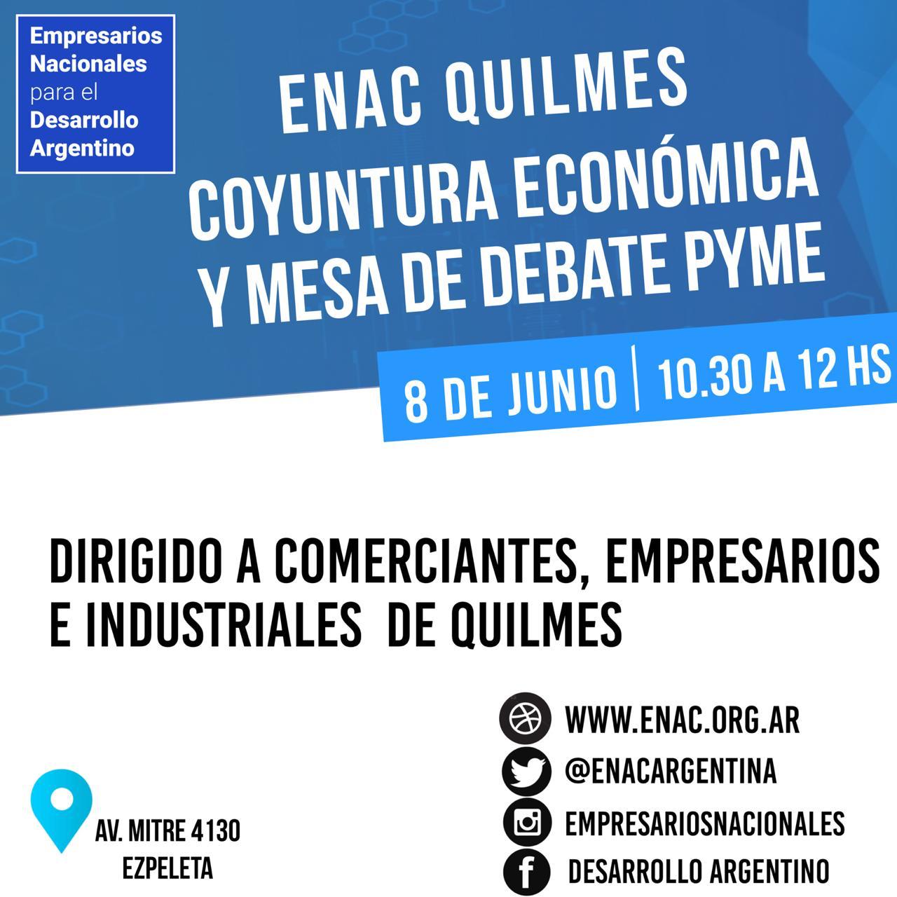 20190608 - ENAC Quilmes presentación flyer