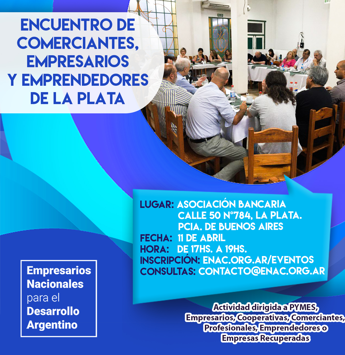 encuentro de empresarios nacionales en la plata