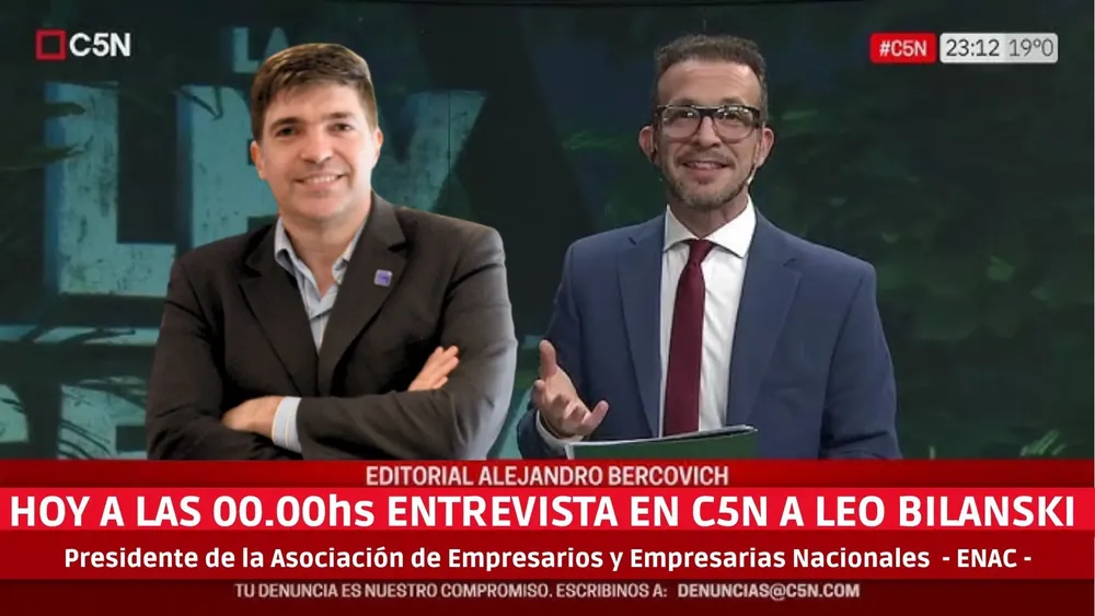 HOY 00.00 ENTREVISTA A LEO BILANSKI DE ENAC