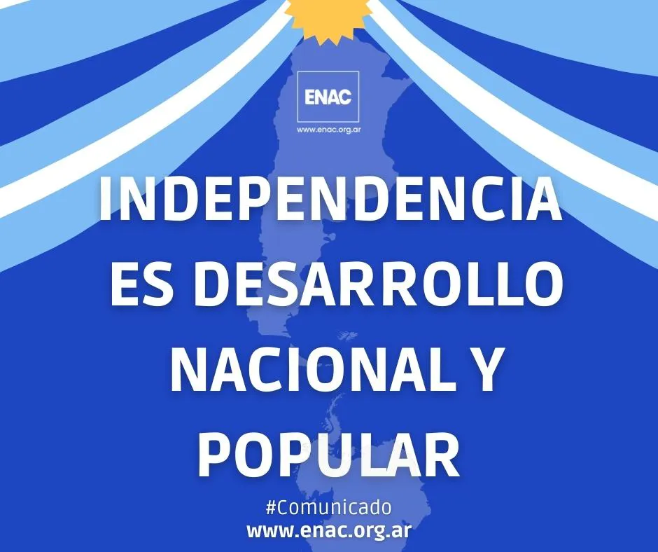Historia de Instagram 9 de Julio Día de la Independencia Argentina Minimalista Celeste (Post de Facebook (Horizontal))