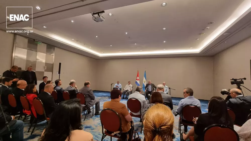 Presidente de Cuba Miguel Diaz Canel mantuvo un encuentro con empresarios argentinos CELAC ENAC